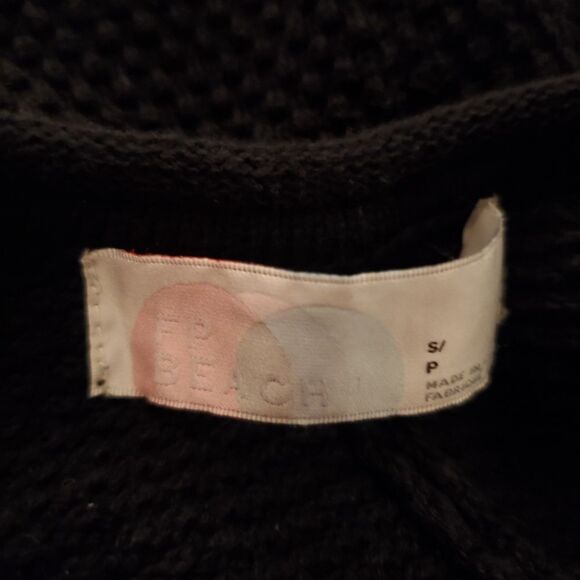 Free People Beach Black Hailee Sweater Jumper Size S - Picture 12 of 14